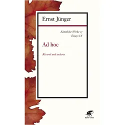 Jünger:Sämtliche Werke.17, Belletristik von Ernst Jünger