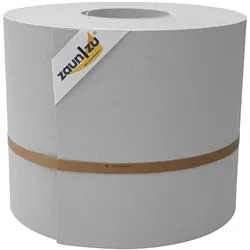 zaun zu® Sichtschutzstreifen Premium Maxi für Doppelstabmatten 24cm hoch Lichtgrau 50m