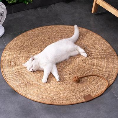 Uplifted Finds Rattan Cat Scratcher Mat Board 15.7 In Furniture Protector & Nail Sharpening Pad new Mat