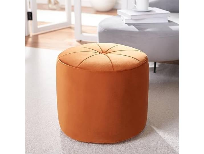 SAFAVIEH Gepolstert Hocker, Orange, 55 X 55 X 50