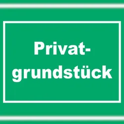 HB-Druck Privatgrundstück Schild grün-weiß A3 (297x420mm)