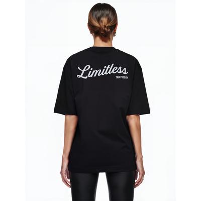 Oversize-Shirt TRUEPRODIGY "Kai F diverse Logo Prints Oversized Rundhals", Damen, Gr. XL, schwarz, Obermaterial: 100% Baumwolle CO., Rundhals, Shirts