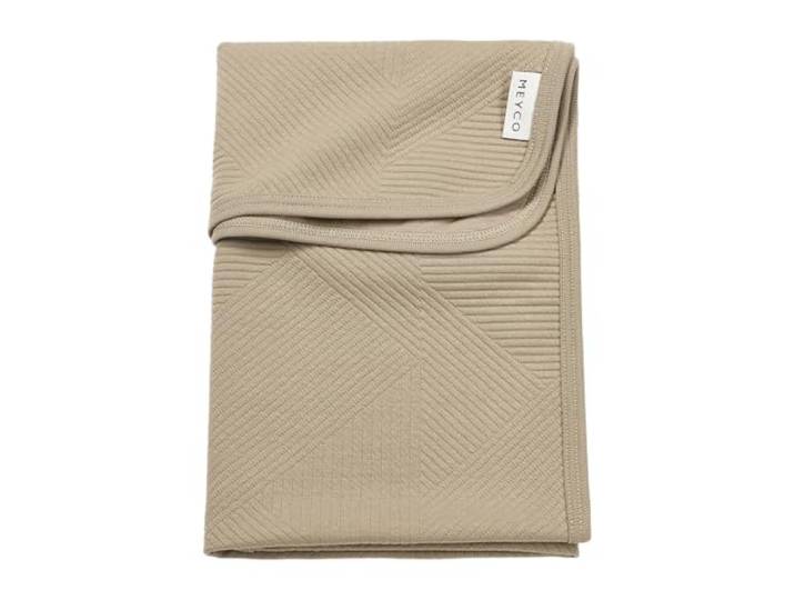 MEYCO Babydecke 75x100cm Jacquard Kuscheldecke Pure Taupe
