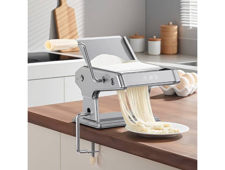Presse à nouilles manuelle domestique, petite machine à nouilles, machine à pétrir et à rouler la pâte pour raviolis, réglable