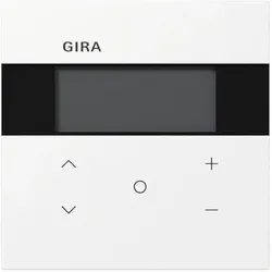GIRA Raumtemperaturregler Unterputz KNX reinweiß glänzend 200770 Basis+zentr Abdeckpl