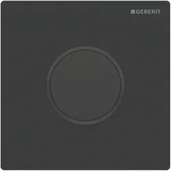Geberit Infrarot-Urinal-Steuerung 116025161 Netzbetrieb, Abdeckplatte, Zinkdruckguss, Platte schwarz matt, Ring schwarz