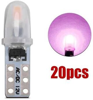 Useful Little Things T5 LED Dashboard & Instrument Panel Light Bulbs (10, 20, Or 30 Pack) 12V White 3014 SMD 20pcs Pink