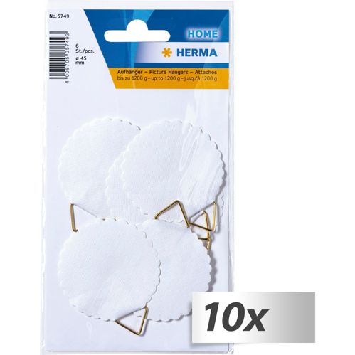 10x1 Herma Bildaufhänger 45 wasserlöslich gummiert 5749
