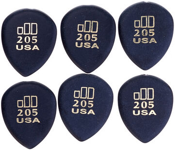 Dunlop Jazztone 205 SM6 Pack Noir