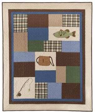 C&F Home Hook, Line, & Sinker Throw Blanket