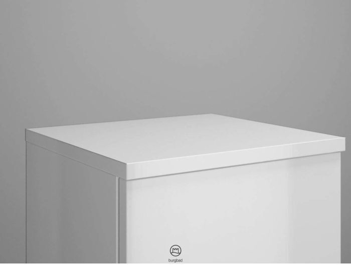 Burgbad Junit Abdeckplatte APCU035F3148 19 x 325 x 352 mm, Weiß Hochglanz