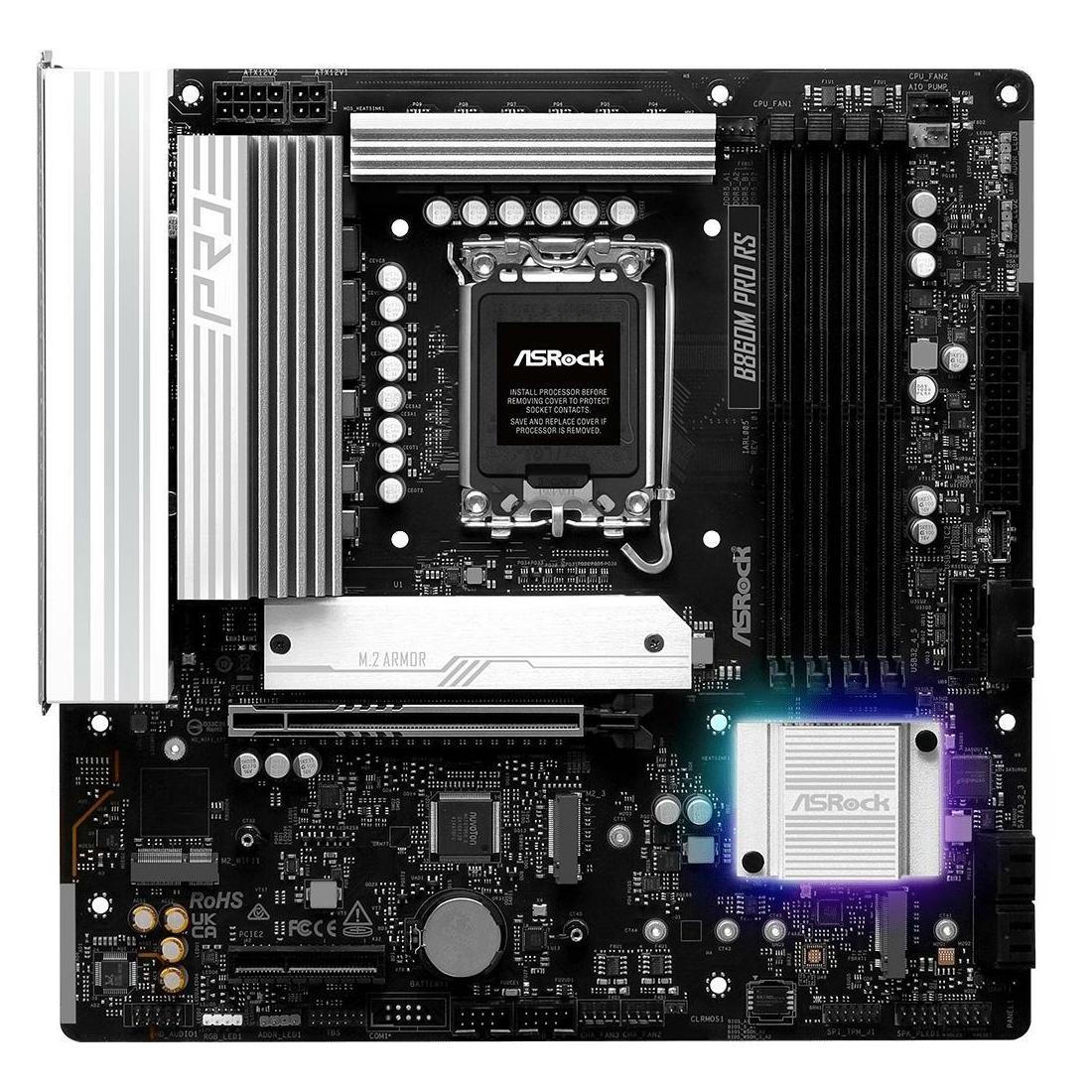 AsRock B860M Pro RS DDR5 Intel S retail (LGA 1851, Intel B860, mATX) (90-MXBRP0-A0UAYZ)
