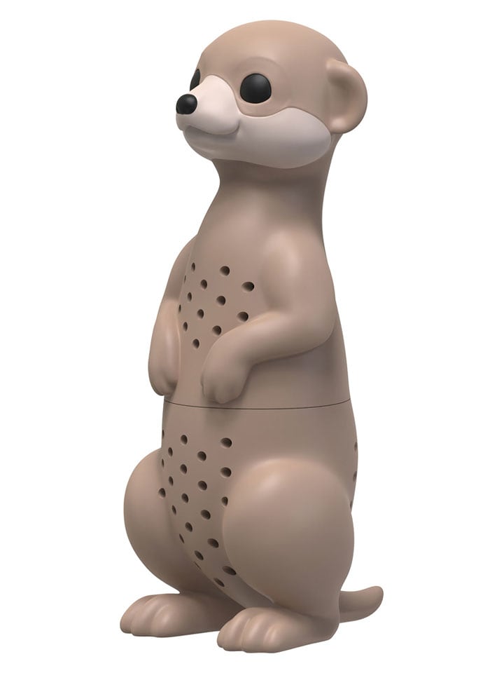 Winkee Tee-Ei ''Erdmännchen'' in Grau - (L)9 cm - onesize