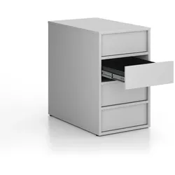 Büro-Rollcontainer FRAME, 428 x 763 x 721 mm, grau