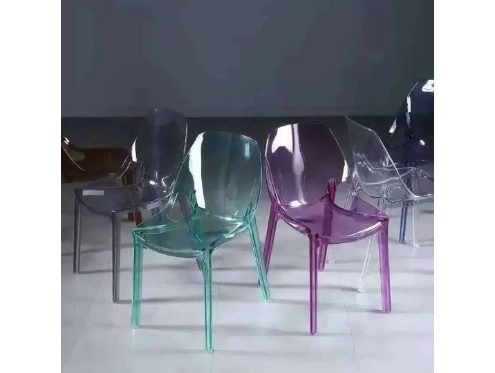 Chaises de salle à manger, tabourets de maison, chaises de salon modulaires, chaises de plage, chaises de jardin, meubles en plastique pour salon, chaises relaxantes, transparentes et tendance