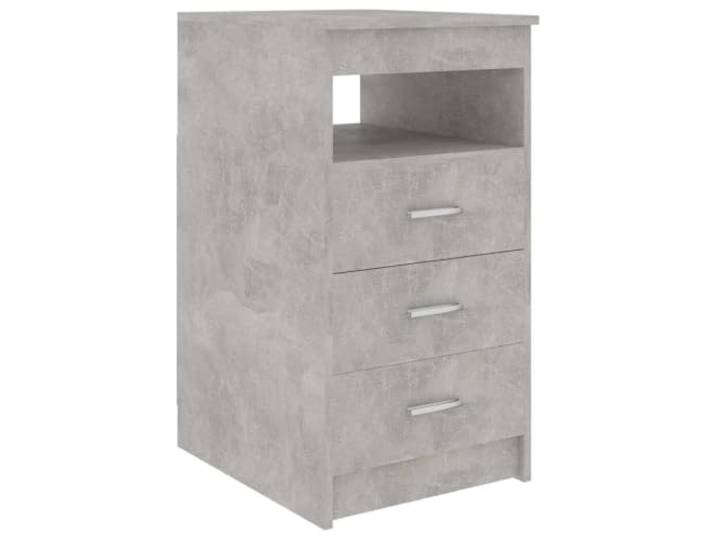 Heofavd Schubladenschrank 40x50x76 cm Beistellschrank Betongrau
