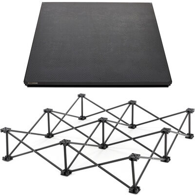 Stairville iX Stage 1,0x1,0m black Bundle Schwarz