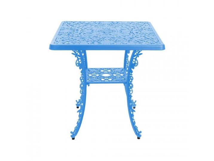 SELETTI table carré INDUSTRY GARDEN (Sky bleue - Aluminium)