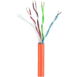 Gembird CAT5e UTP LAN Kabel (CCA), solid, 1000 ft, red (U/UTP, CAT5e, 305 m), Netzwerkkabel