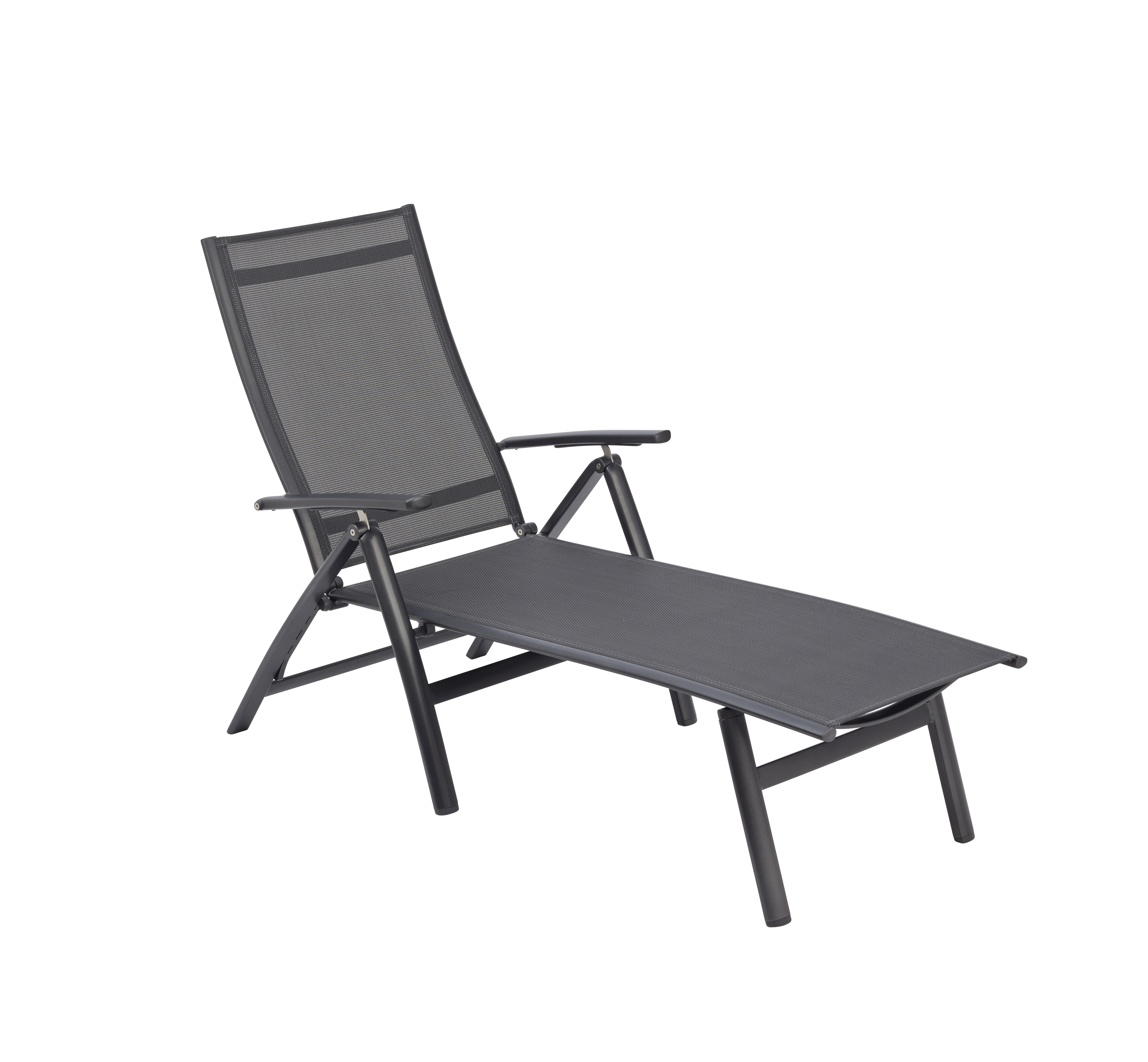 KETTLER Legato Curve Klappliege anthrazit/anthrazit Aluminium/Outdoorgewebe