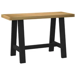 vidaXL Schreibtisch NOAIN A-Form-Beine 120x50x75 cm Massivholz Kiefer