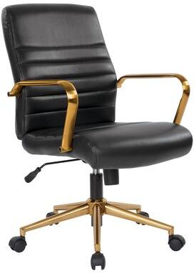 Office Star Products Baldwin Mid-Back Faux Leather Chair