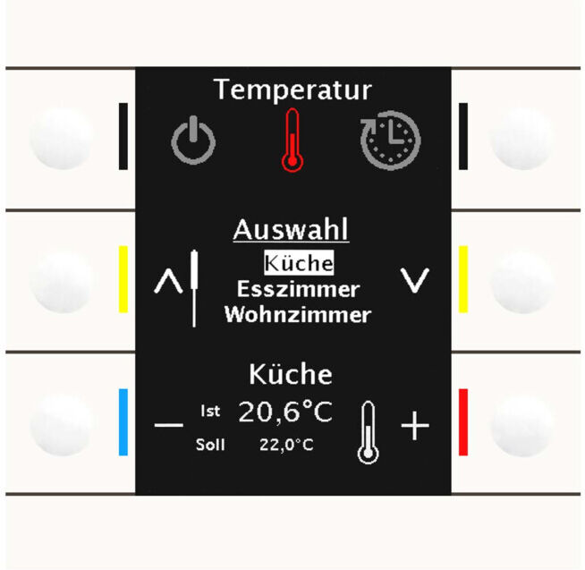 MDT technologies Centrale de commande Smart 86 écran couleur rws/brillant BE-BZS86.01 (BE-BZS86.01)