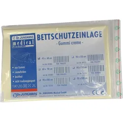 Bettschutzeinlage Gummi 45x60 Creme 1 ST