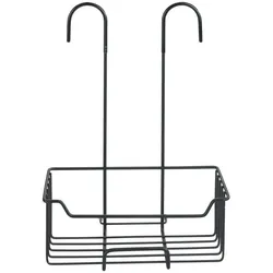 WENKO Thermostat-Dusch-Caddy Mod. Milo Schwarz matt Edelstahl, rostfrei