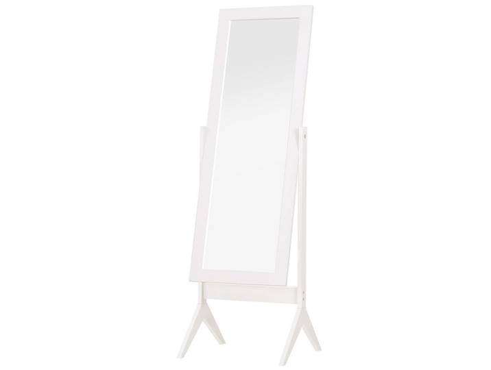 ComfortXL Standspiegel De-17902 verstellbarer Neigungswinkel Weiß, 47x148x46 cm, Spiegel, Standspiegel