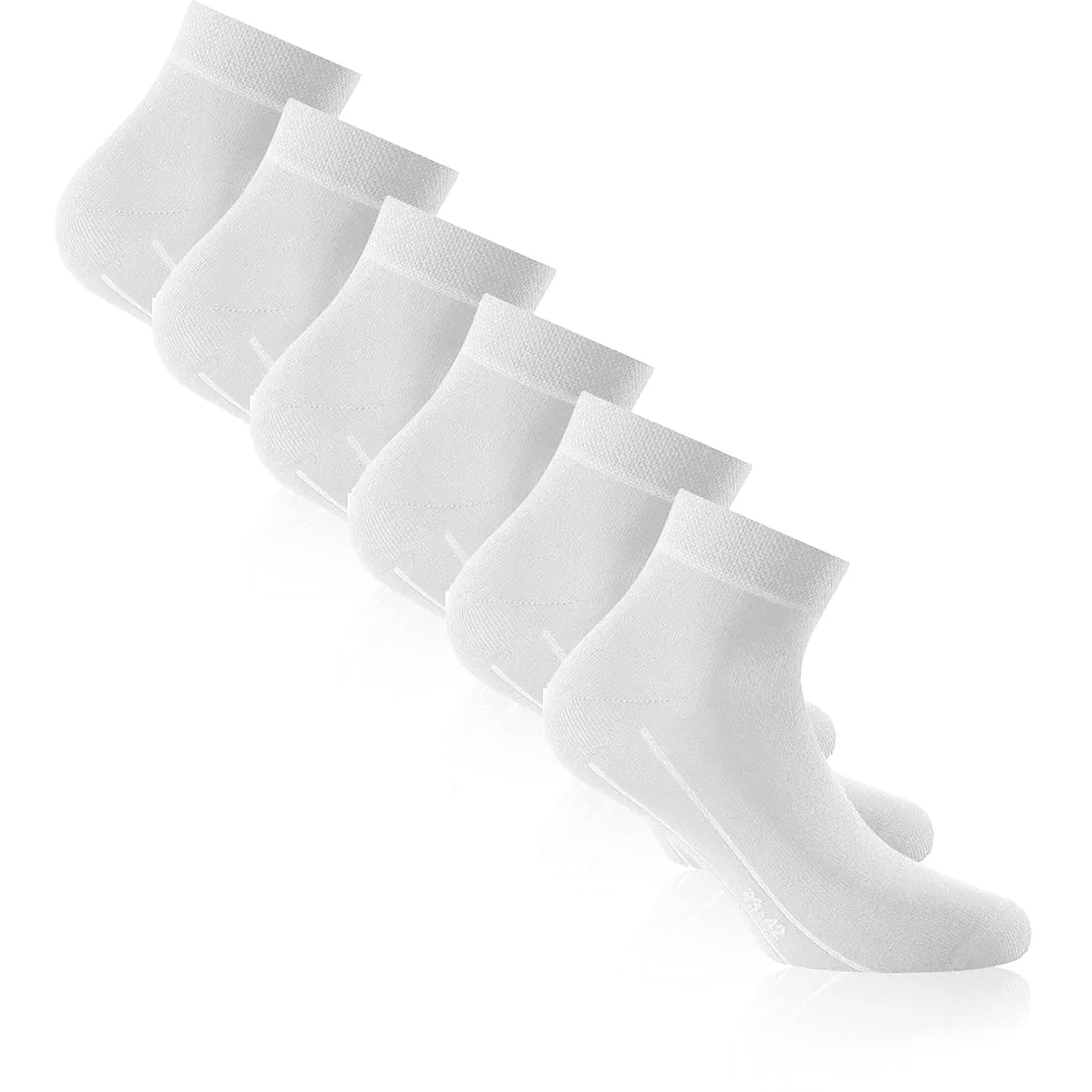 Rohner Sneaker Plus 3er Pack Freizeitsocken weiss Größe 43 Lifestyle Hautfreundlich