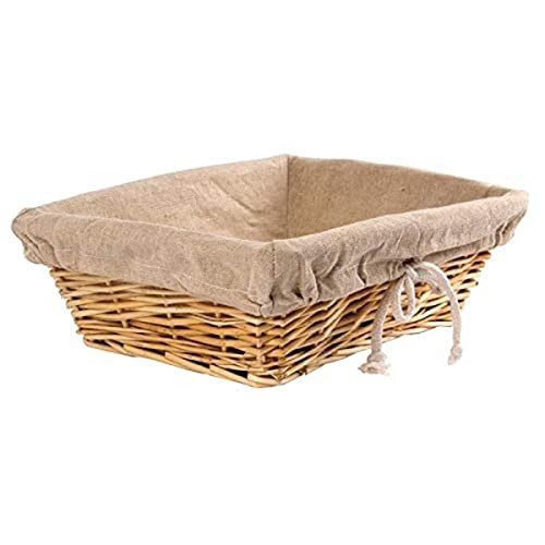 Olympia Rechthoekige Broodmand met Katoenen Hoes - 31,5 x 23 x 9,5 cm