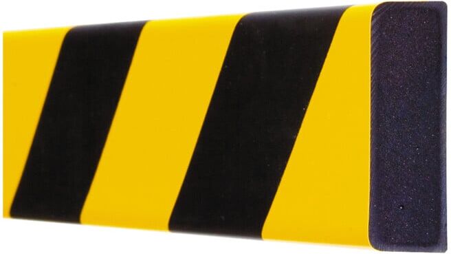 Moravia Protection anti-chocs MORION rectangle 20 × 60 mm L 1000 mm jaune/noir (422.19.912)