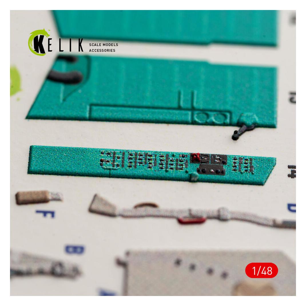 Kelik MiG-23MF - interior 3D decals for Trumpeter (K48199)