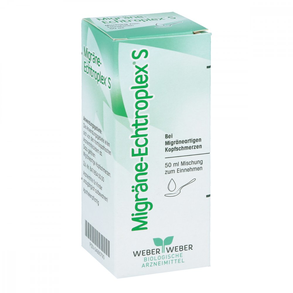 WEBER & WEBER GmbH Migräne Echtroplex S Tropfen zum Einnehmen 04990790