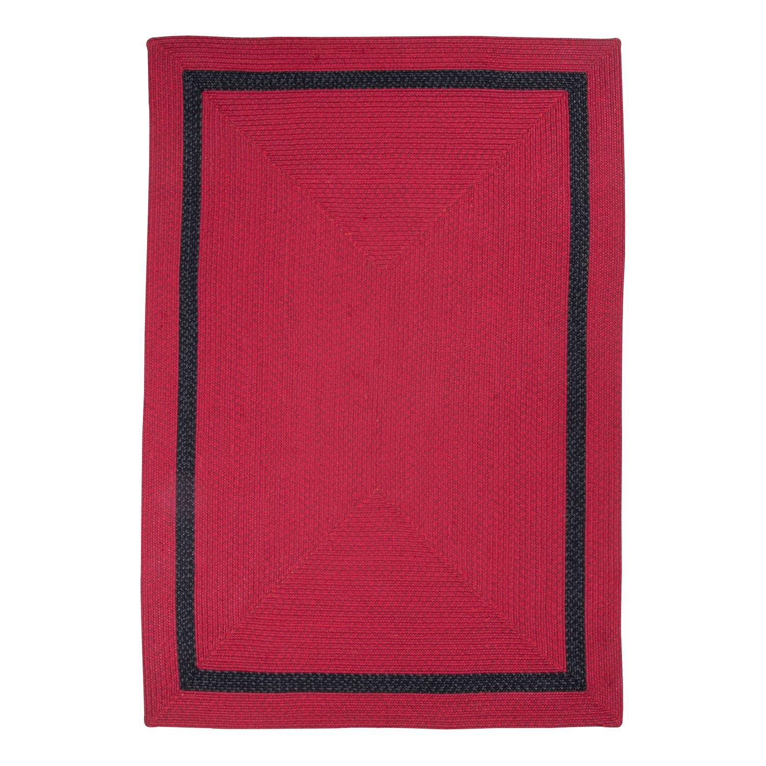 home24 In- en outdoorvloerkleed rood, 70 x 140 cm