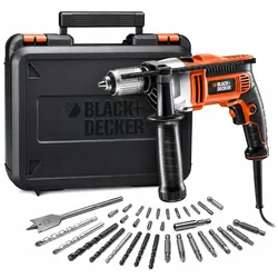 Black + Decker Schlagbohrmaschine Schlagbohrer Schlagbohrgerät 750W KR705KA40-FR