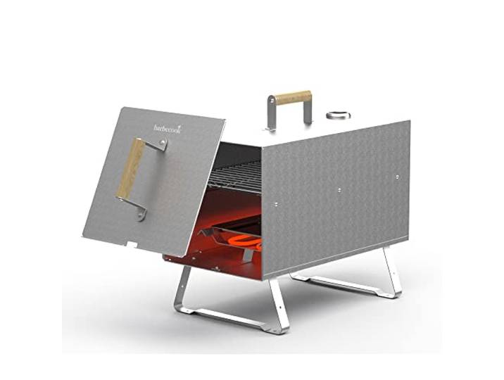 Barbecook fumoir électrique Otto en inox pour fumage à chaud\, barbecue fumoir\, 26x26x47cm