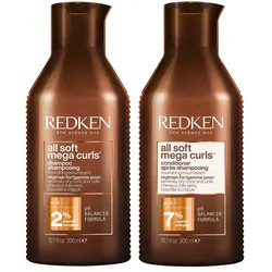 600ml Redken all soft mega curls Set (Shampoo 300ml + Conditioner 300ml)