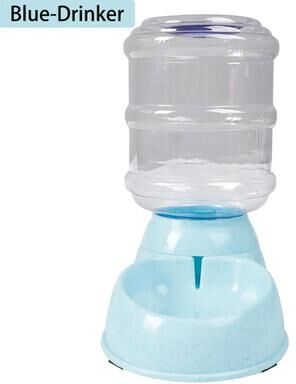 Uplift Picks PetFlow Automatic Pet Feeder And Water Dispenser Station blue Drinker