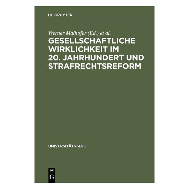 De Gruyter Gesellschaftliche Wirklichkeit im 20. J (Deutsch, Hardcover) (67775642)