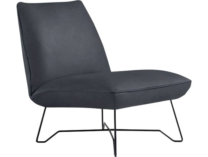 Sessel EGOITALIANO Lia Loungesessel, elegant und stylisch, toller Sitzkomfort , grau (charcoal), B:62cm H:73cm T:79cm, Sessel, Sessel, extravaganter Designsessel, Solitärsessel