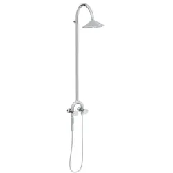 VitrA Liquid Duschsystem A47219 AP, mit Thermostatarmatur und Handbrause, chrom