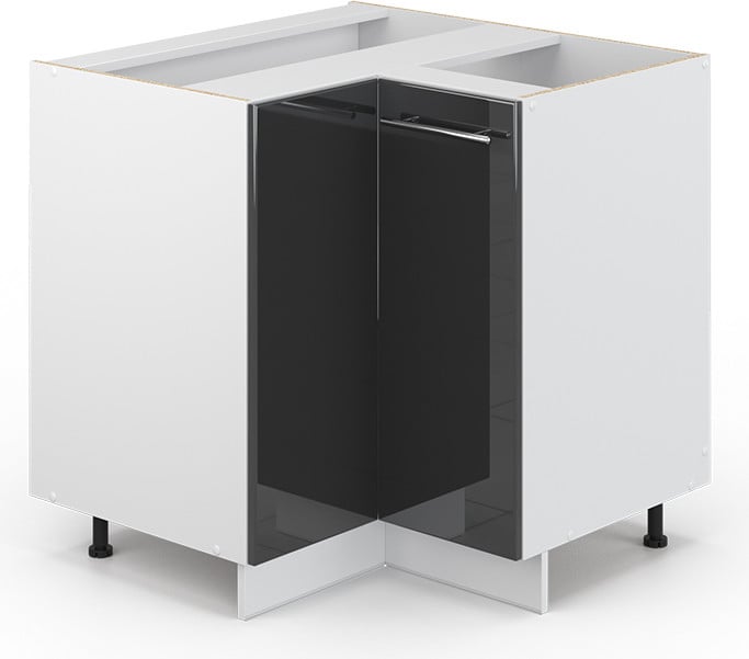 Vicco Fame-Line Hoekkast Antraciet Hoogglans Model 33510
