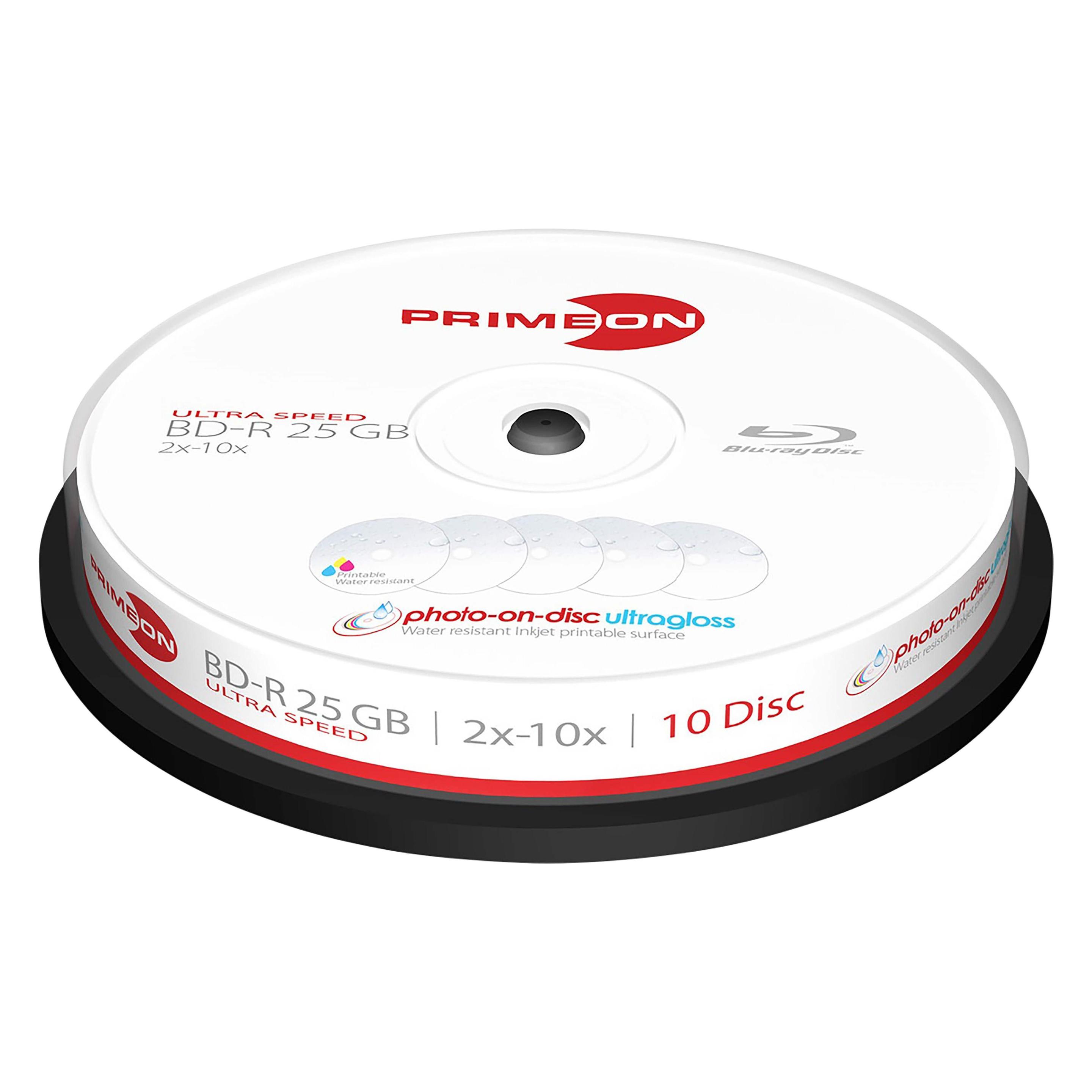 Primeon BD-R 25GB Single Layer 10er Sp (10x) (2761316)