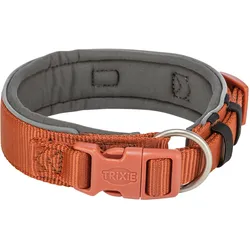 Trixie Halsband Hond Premium Extra Breed Roest / Grafiet Grijs - 40-48X4 Cm (Hund, Spazieren), Halsband + Leine