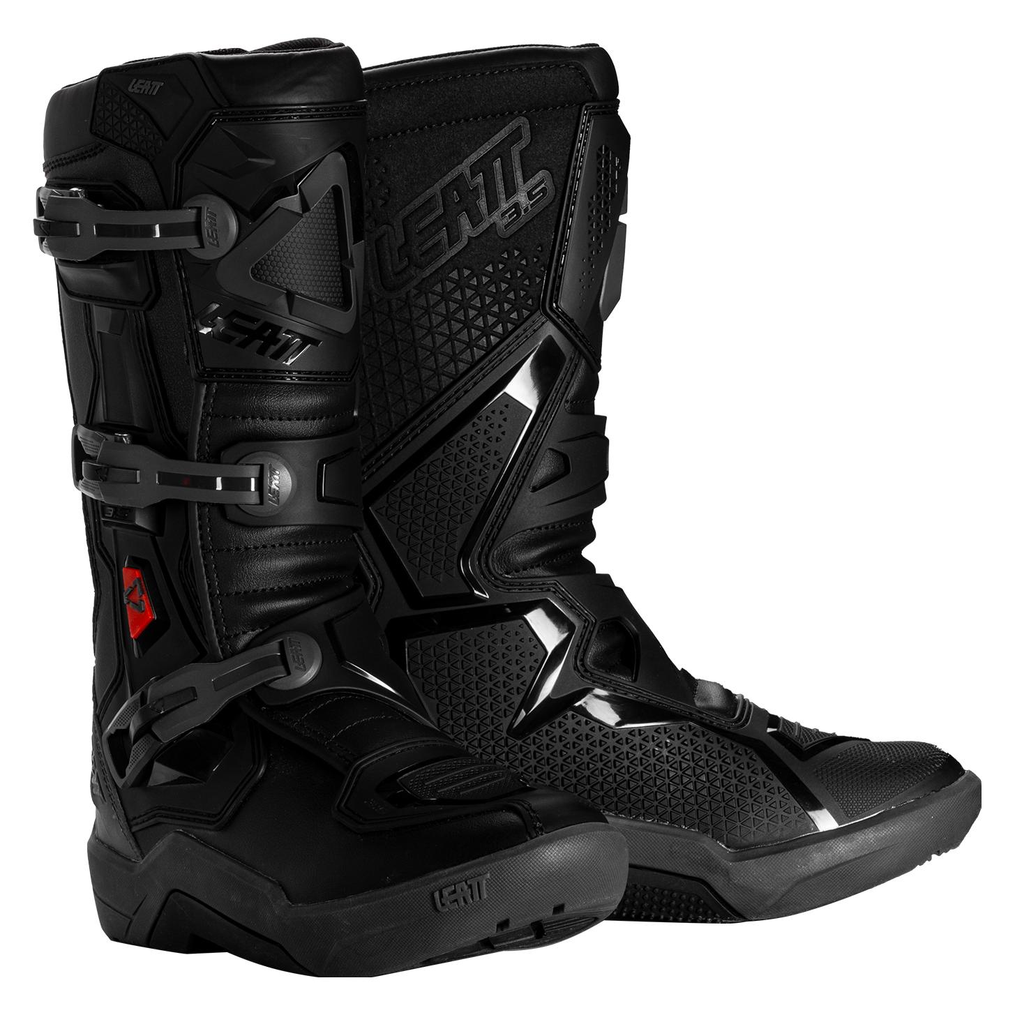 Leatt Junior Moto 3.5 Stealth Stiefel (Jungen, 37) (DL7017-003-37)