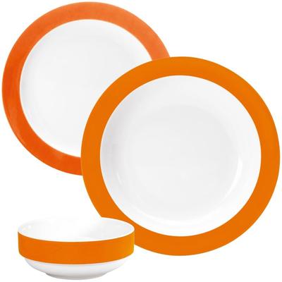 COLOURS Kinder-Gedeck-Set - Orange - 72-tlg.