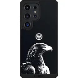 Nivocase Handyhülle für Samsung Galaxy S25 Ultra Hülle NIVOpure Case Schwarz Eintracht Frankfurt (Samsung Galaxy S25 Ultra), Smartphone Hülle, Schwarz