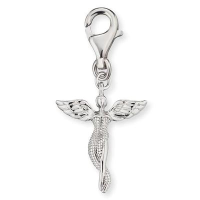Charm-Einhänger ENGELSRUFER "ENGEL", silber (silberfarben), Charms, Damen, Silber 925 (Sterlingsilber)